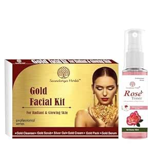 Soundarya Herbs Facial Kit (140gm) with Free 100ml Rose Toner | Achieve ...