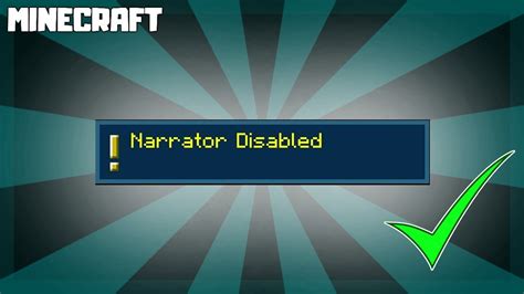 How to Turn Off Narrator Minecraft Java 的图像结果
