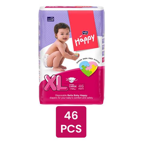 Buy Bella Baby Happy Diapers XL, 46 Count | 19 Minutes Delivery ...