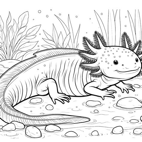 Axolotl Coloring Pages 40 - Coloring Pages Gem