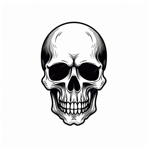 Premium Photo | Welcome hand drawing skull pirate logo styrofoam skull ...