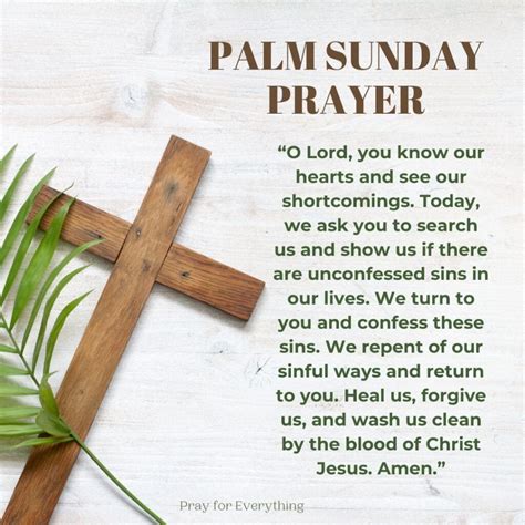 Palm Sunday Prayer