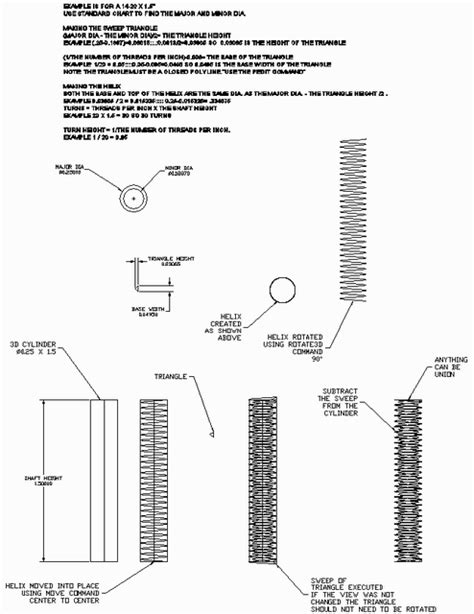 Image result for How to Draw Threads in AutoCAD