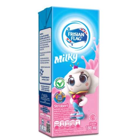 Jual Frisian Flag Milky Susu 1 Karton 180 Ml - Strawberi - Jakarta ...