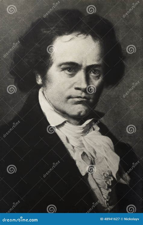 Portrait of Composer Ludwig Van Beethoven Editorial Photography - Image ...