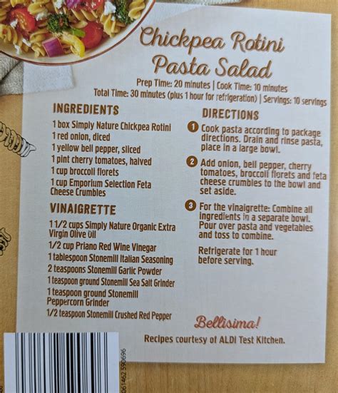 Simply Nature Chickpea Penne and Rotini | Aldi Reviewer