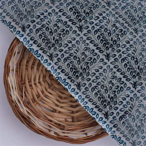 Teal Peacock Feather Digital Printed Pure Georgette Fabric - Unstitched ...