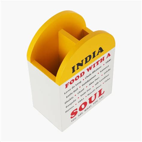 Buy EK DO DHAI Wooden Cutlery Holder from Ek Do Dhai at just INR 650.0