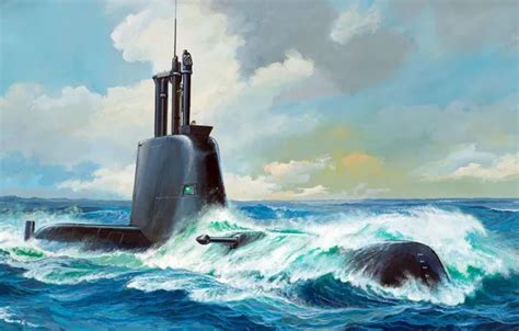 Wallpaper diesel-electric German, Submarine Class 21, Howaldtswerke ...