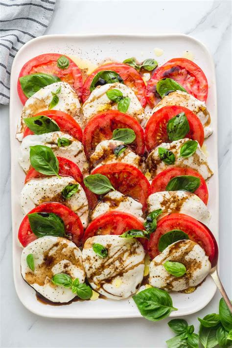 Caprese salad is a simple and classic Italian salad made with juicy ...