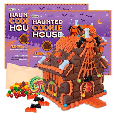 2024 Gingerbread Haunted Cookie House Kit, Assorted Hard Candies ...