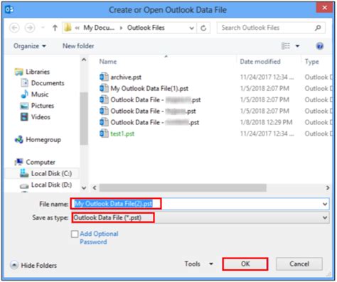 Image result for Create New Empty PST File