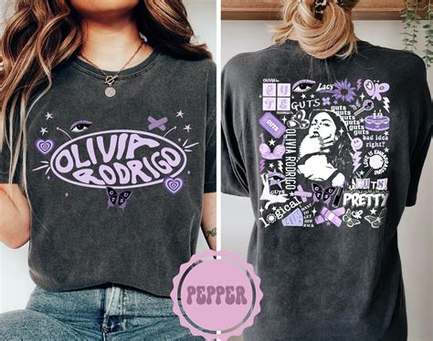 Olivia Rodrigo Vintage Retro Hoodie - Official Merchandise 2024 Tour ...
