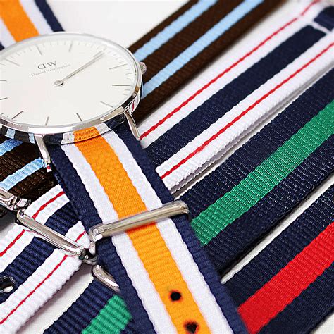 M.S.G: Daniel Wellington-adaptive nylon NATO clock belt watch belt ...