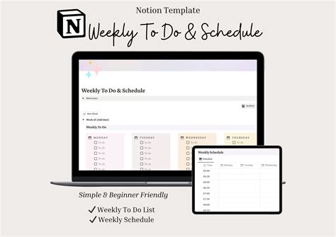 Image result for Notion Weekly Planner Template