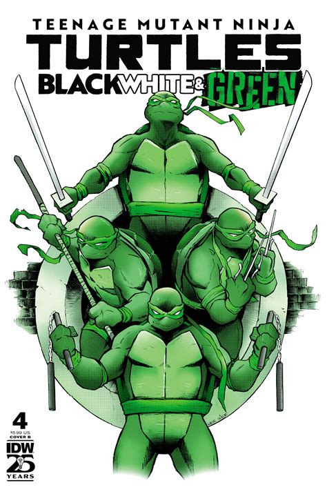 Teenage Mutant Ninja Turtles: Black, White & Green #4 (Garbett Cover ...