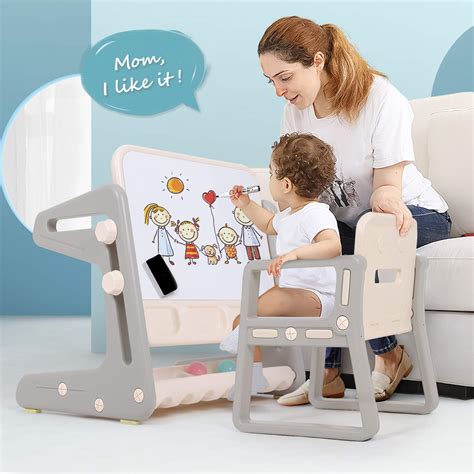 Birtech Art Easel for Kids Easel for Toddlers Standing Art Easel Height ...