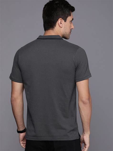 Basic Grey Polo Collar T-Shirt – Wrogn