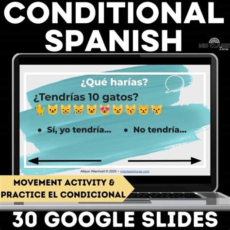 Conditional Tense Spanish El Condicional Slides ¿Qué preferías? ¿Qué ...