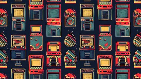Arcade pattern wallpaper | Premium AI-generated image