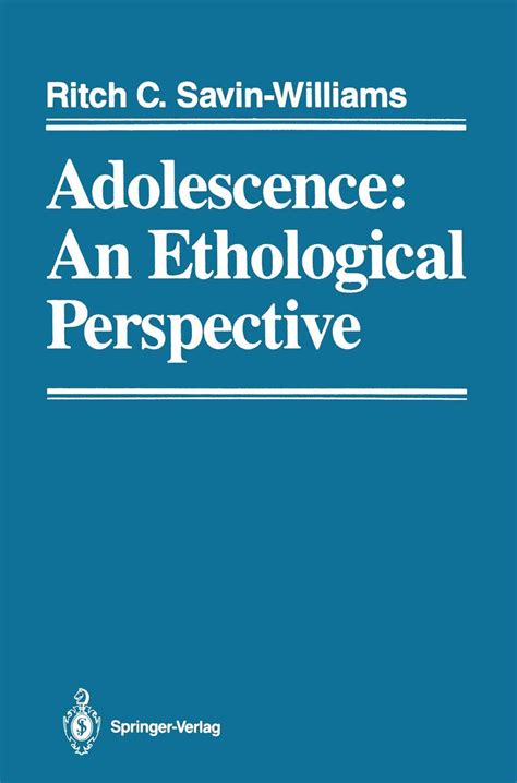 Buy Adolescence: an Ethological Perspective Book Online at Low Prices ...