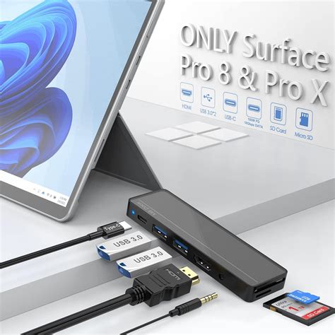 Rocketek Surface Pro 9 Docking Station, Surface Pro 9 Hub India | Ubuy