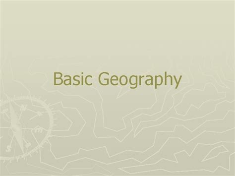 Image result for Geography 101 Basic