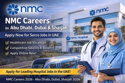 NMC Careers 2026 – Latest NMC Hospital Jobs in Abu Dhabi, Dubai & Sharjah