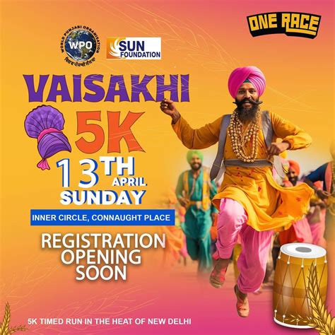 VAISAKHI 5K Run, Conaught Place New Delhi, 13 April 2025 | AllEvents
