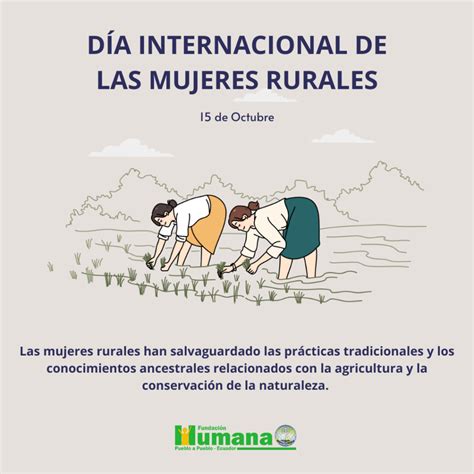 Día Internacional de las Mujeres Rurales – Fundación Humana Pueblo a ...
