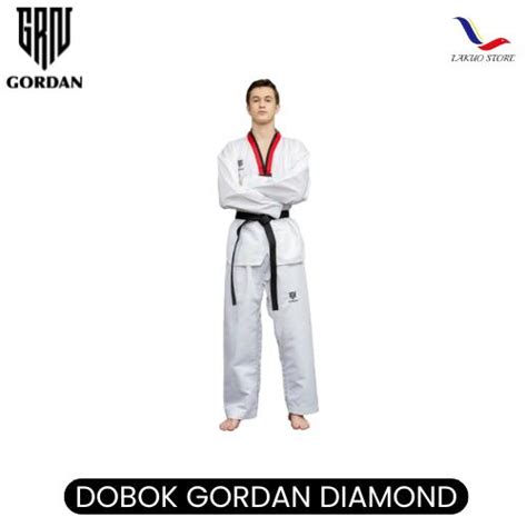 Promo DOBOK GORDAN DIAMOND / SERAGAM TAEKWONDO KERAH MERAH HITAM ...