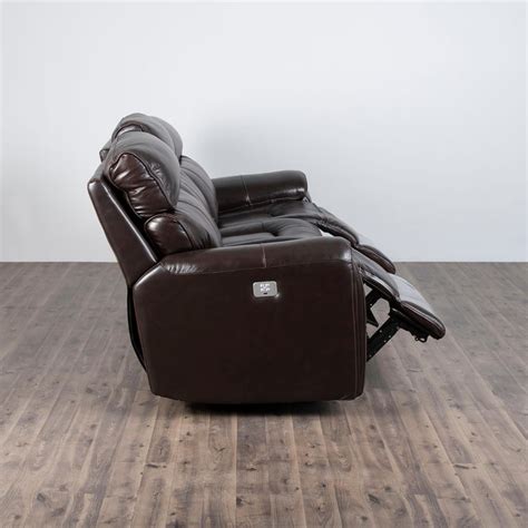 Buy Helsinki Leather 3-Seater Electric Recliner - Brown from Home ...
