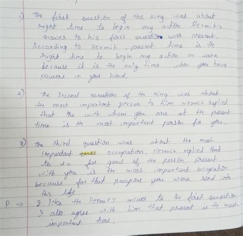 estionsshow his forgiveness?8. What were the hermit's answers to the ...