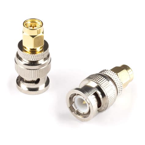 Buy THE CIMPLE CO - Gold SMA Male to BNC Male Adapter | 10 Pack Coupler ...