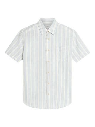 Ben Sherman Cotton Regular Fit Candy Stripe Shirt, Dusky Blue