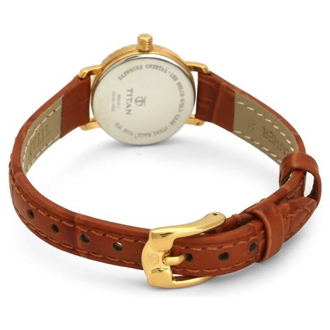 Buy Online Nebula Quartz Analog Mother of Pearl Dial Leather Strap ...