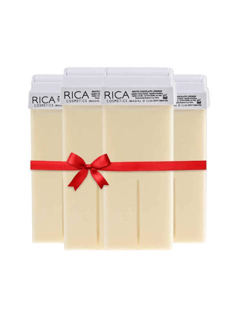 RICA Wax White Chocolate Roll-On Wax Kit For Women(Set Of 4 Refill Wax ...