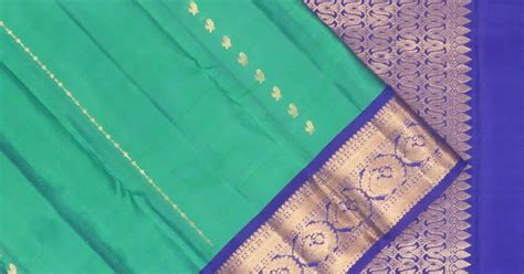 Taranga Kanchi Silk Butta Sea Green Saree | Kankatala