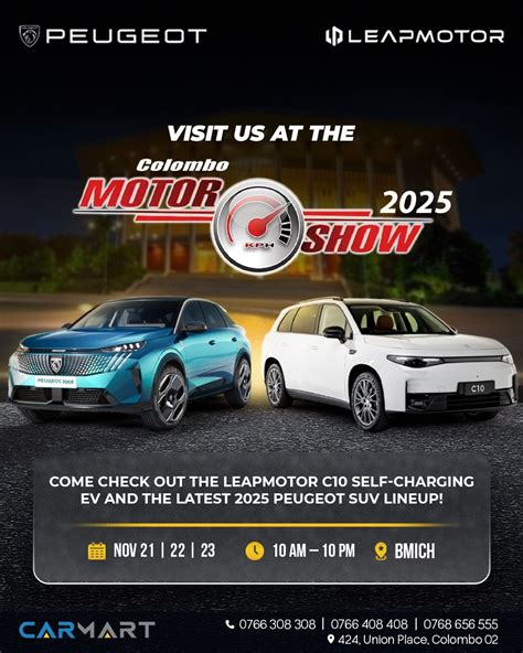 Discover the 2025 Peugeot SUVs at the Colombo Motor Show!, BMICH ...