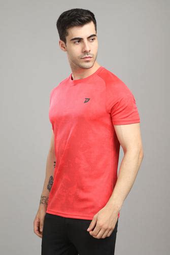 KA 53 Camouflage Round Neck Tshirt | Red – ka53mensclub