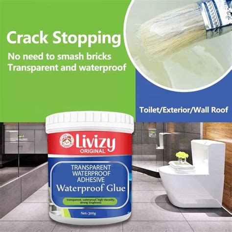 Holidat Transparent Waterproof Sealant Glue Anti-Leakage Crack Seal ...