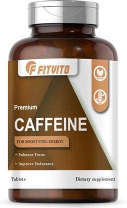 Fitvito Caffeine 200mg Supports Focus, Energy, Endurance Tablets (D47 ...