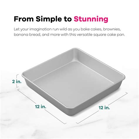 Discount 12 inch square cake pan Online Sale