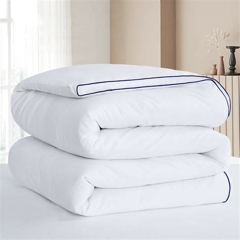 RUIKASI Fluffy Duvet Insert Twin - Lightweight Bedding Comforter White ...