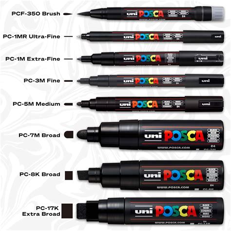 Multi-Pack Posca Paint Markers with Reversible Tips India | Ubuy