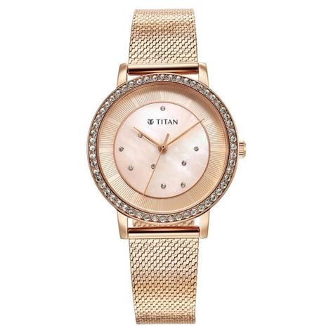 Buy Online Titan Purple Style Up Quartz Analog Pink Dial Stainless ...