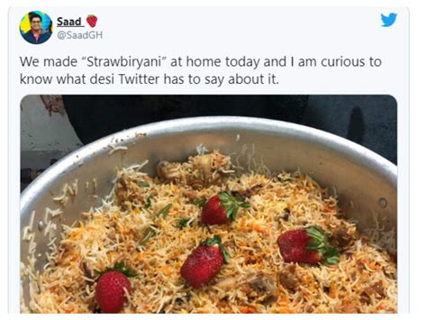 Netizens are unable to digest the bizarre idea of Strawberry Biryani ...