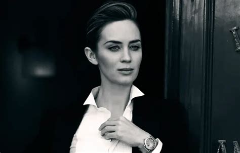 Wallpaper company, photoshoot, Emily Blunt, IWC Schaffhausen for mobile ...