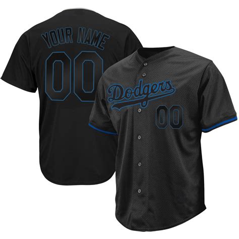 Los Angeles Dodgers Black Royal Custom Jersey – All Stitched – TXTrend Shop