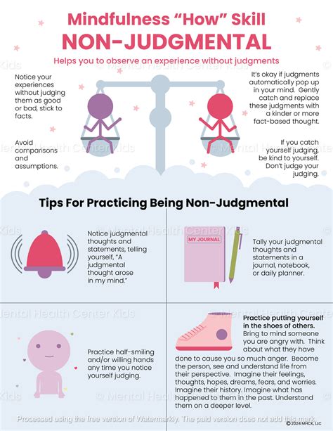 DBT Non-Judgmental Mindfulness "How" Skill (PDF) – Mental Health Center Kids